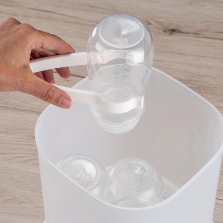 Sterilizator cu aburi si functie de uscare pentru biberoane, detartrare automata, 5 biberoane, Reer VapoDryS 36130 [3]