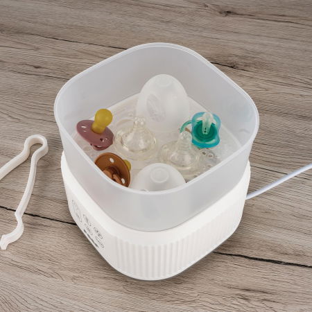 Sterilizator cu aburi si functie de uscare pentru biberoane, detartrare automata, 5 biberoane, Reer VapoDryS 36130 [6]