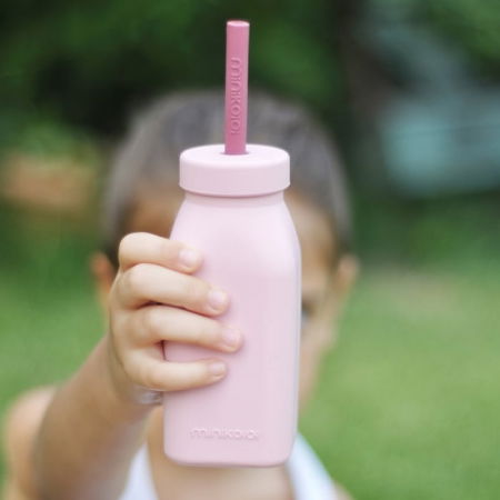 Sticla cu pai din silicon, Minikoioi - Galbena [4]