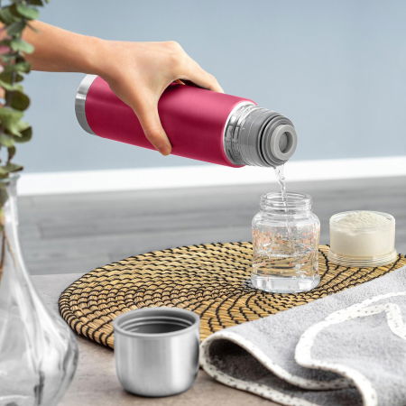 Sticla termos din otel inoxidabil vidat ColourCup, 450 ml, rosu, Reer 90524 [3]