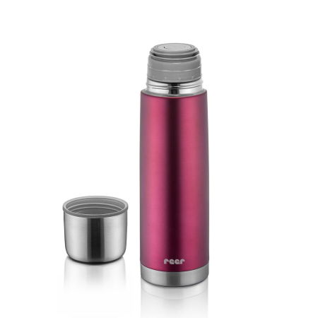 Produse - Sticla termos din otel inoxidabil vidat ColourCup, 450 ml, rosu, Reer 90524