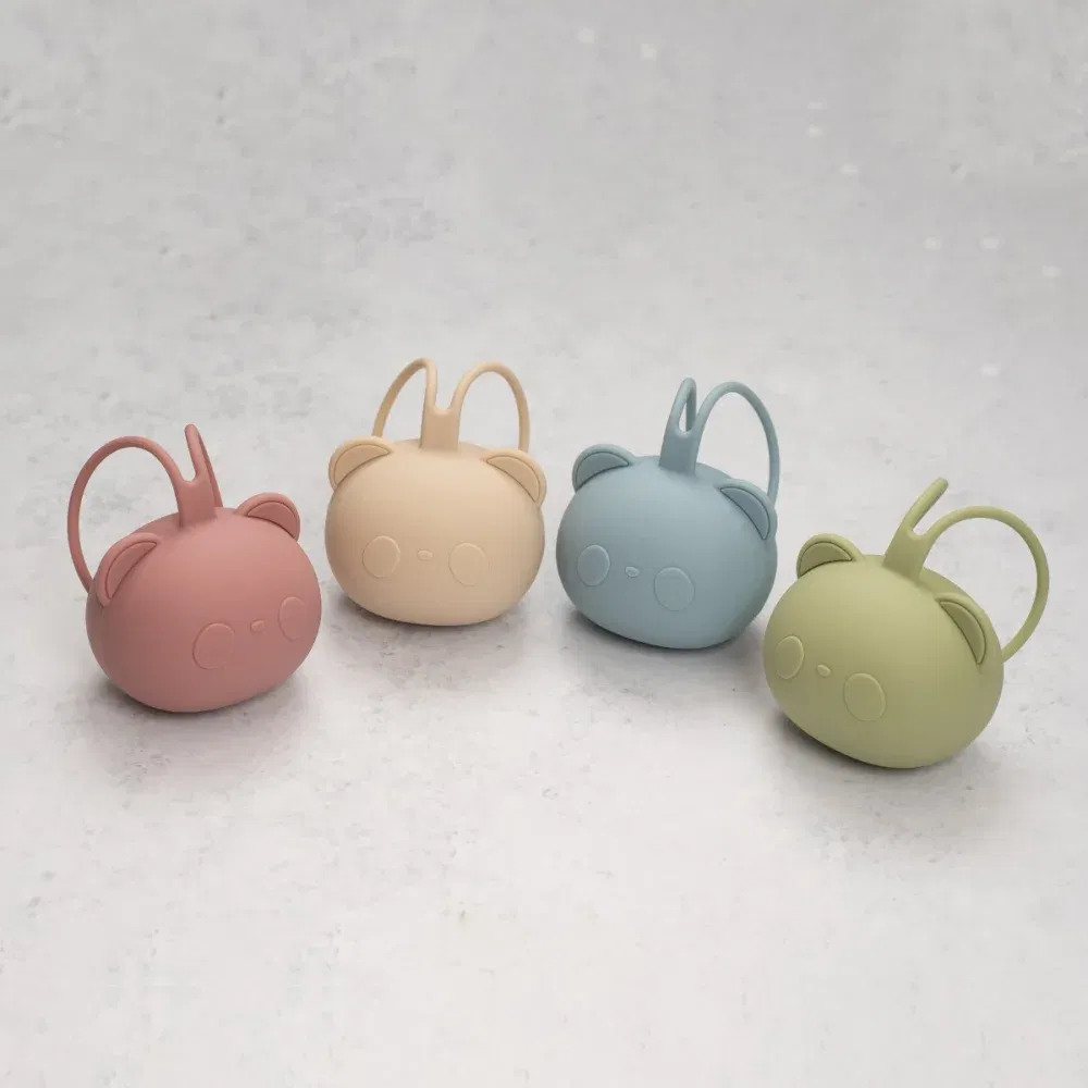 Suport pentru suzeta din silicon, AppeKids, The Little Bear - Albastru [4]