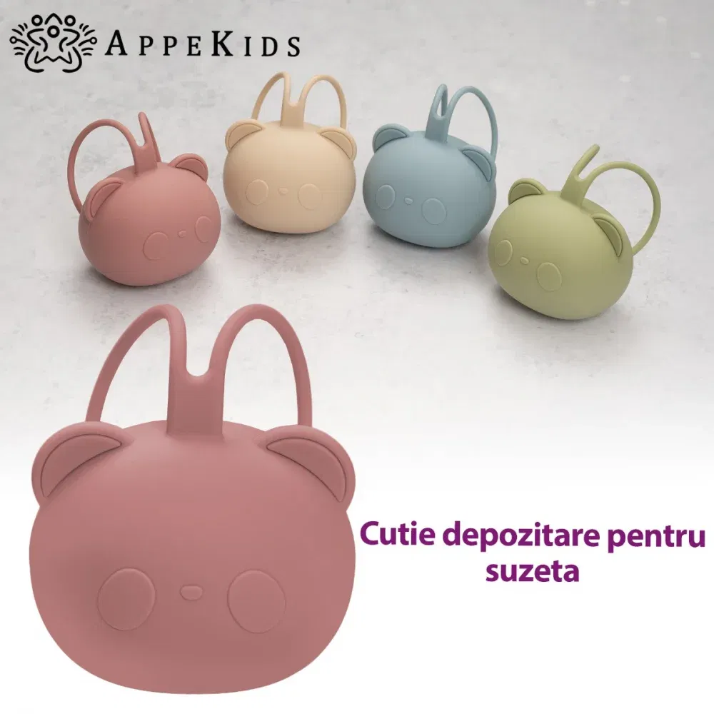 Suport pentru suzeta din silicon, AppeKids, The Little Bear - Roz [2]