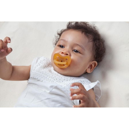 Suzeta ortodontica monobloc BIO, din latex de cauciuc organic, 6-18 luni Grunspecht 671-00 [1]