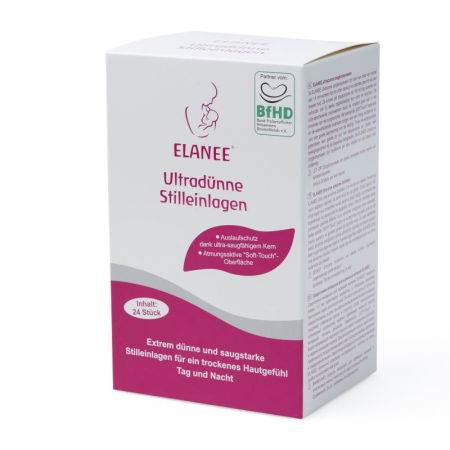 Ingrijire/Alaptare - Tampoane san, superabsorbante, ultrasubtiri, de unica folosinta, cu puncte adezive, 24 bucati ambalate individual, ELANEE 219-00