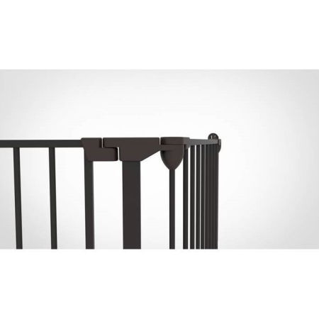 Tarc de siguranta modular cu 3 panouri, metal negru, Noma N93491 [3]