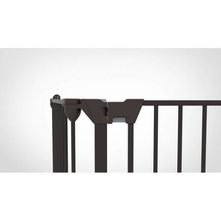 Tarc de siguranta modular pentru copii cu 3 panouri, metal negru, Noma [4]