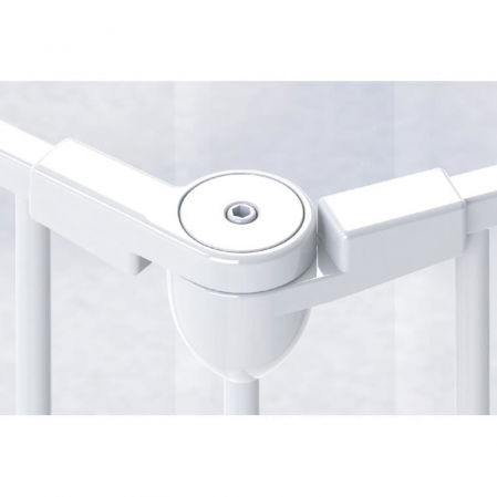 Tarc de siguranta pentru copii  modular cu 5 panouri, metal alb, Noma [7]