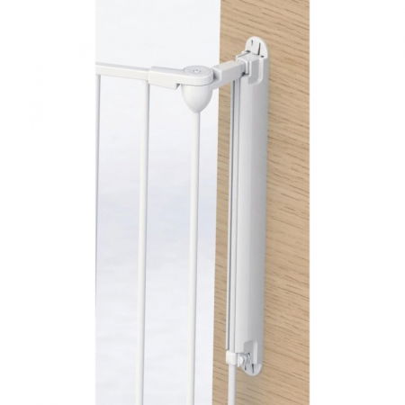 Tarc de siguranta pentru copii  modular cu 5 panouri, metal alb, Noma [8]