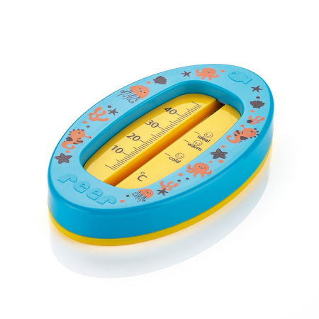 Produse - Termometru de baie pentru copii, fara mercur, fara BPA, 0+ luni, albastru, Reer 24123
