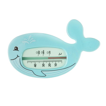 Igiena/Bureti de baie si accesorii - Termometru de baie pentru copii MyHappyBath Whale, fara mercur, fara BPA, 0+ luni, Reer 24063