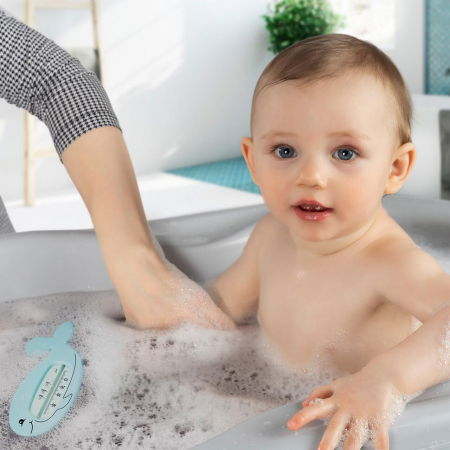 Termometru de baie pentru copii MyHappyBath Whale, fara mercur, fara BPA, 0+ luni, Reer 24063 [1]