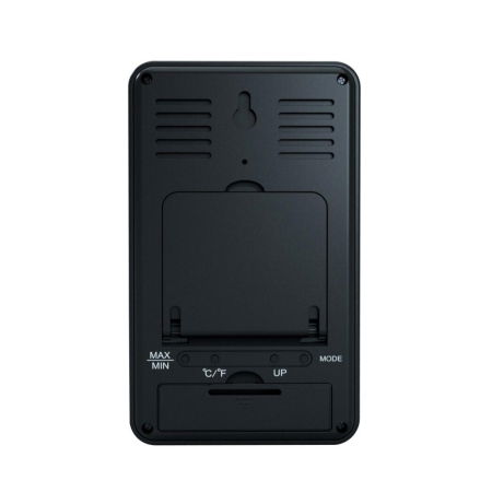 Termometru si higrometru digital de camera, ceas cu alarma, memorie, suport expandabil, negru, AirBi FRAME BI1050 [1]