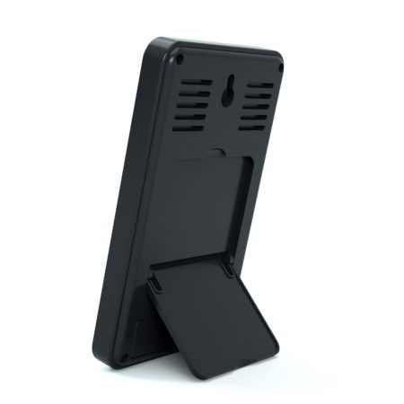 Termometru si higrometru digital de camera, ceas cu alarma, memorie, suport expandabil, negru, AirBi FRAME BI1050 [3]