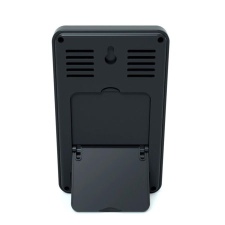 Termometru si higrometru digital de camera, ceas cu alarma, memorie, suport expandabil, negru, AirBi FRAME BI1050 [2]