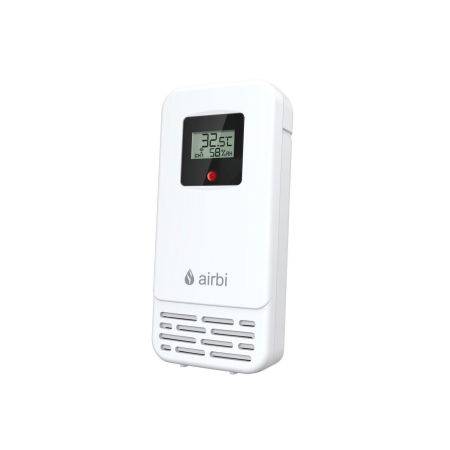 Termometru si higrometru digital de camera, cu senzori wireless pentru exterior si pentru apa din piscina, lumina de fundal, Airbi POOL BI1021 [5]