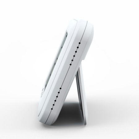 Termometru si higrometru digital de camera, ecran LCD, memorie, suport expandabil cu magnet, alb, AirBi SMILE BI1040 [1]