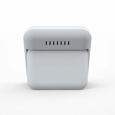 Termometru si higrometru digital de camera, ecran LCD, memorie, suport expandabil cu magnet, alb, AirBi SMILE BI1040 [2]