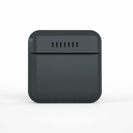 Termometru si higrometru digital de camera, ecran LCD, memorie, suport expandabil cu magnet, negru, AirBi SMILE BI1041 [3]