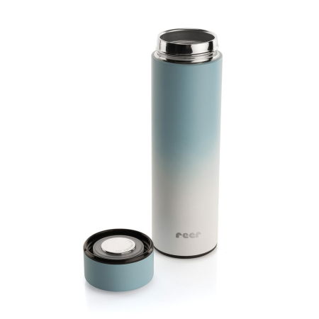 Produse - Termos din otel inoxidabil vidat ColourDesign, 450 ml, albastru, Reer 90023