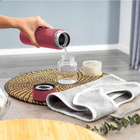 Termos din otel inoxidabil vidat ColourDesign, 450 ml, rosu, Reer 90014 [3]