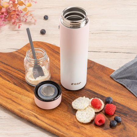 Termos din otel inoxidabil vidat ColourDesign, 450 ml, roz, Reer 90024 [6]