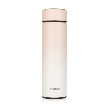 Produse - Termos din otel inoxidabil vidat ColourDesign, 450 ml, roz, Reer 90024