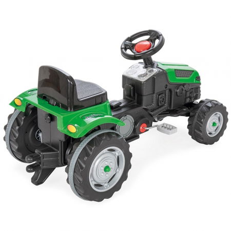 Tractor copii 3 ani+, cu pedale, verde, Pilsan Active [1]