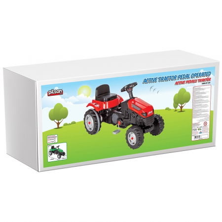 Tractor copii 3 ani+, cu pedale, verde, Pilsan Active [3]