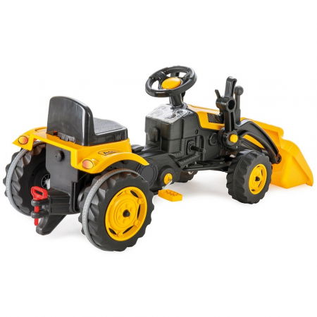 Tractor copii 3 ani+, cu pedale, galben, Pilsan Active [2]