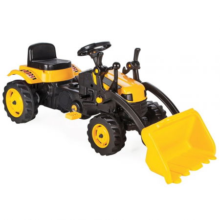 Tractor copii 3 ani+, cu pedale, galben, Pilsan Active