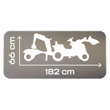 Tractor copii 3 ani+ cu pedale si remorca Smoby Builder Max [6]