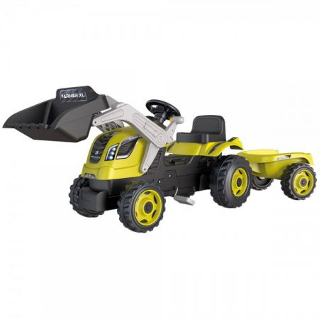 Tractor copii 3 ani+ cu pedale si remorca Smoby Farmer [3]
