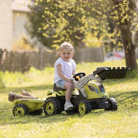 Tractor copii 3 ani+ cu pedale si remorca Smoby Farmer [1]