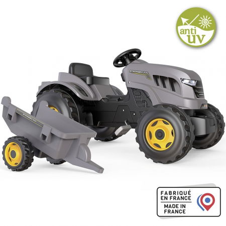Tractor copii 3 ani+ cu pedale si remorca Smoby Stronger [4]