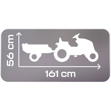 Tractor copii 3 ani+ cu pedale si remorca Smoby Stronger [6]
