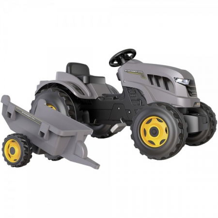 Tractor copii 3 ani+ cu pedale si remorca Smoby Stronger [2]
