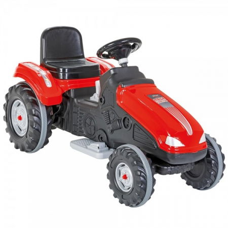 Jucarii pentru exterior - Tractor electric copii 3 ani+ Pilsan Mega Rosu
