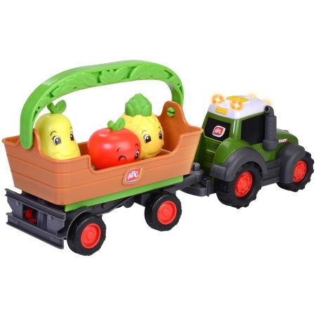 Tractor Simba ABC Freddy Fruit Trailer 30 cm cu lumini, sunete, remorca si figurine [1]