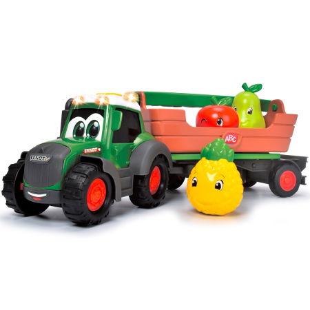 Tractor Simba ABC Freddy Fruit Trailer 30 cm cu lumini, sunete, remorca si figurine [3]