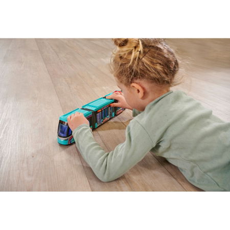 Tramvai Dickie Toys Siemens City Tram 41,5 cm albastru [7]