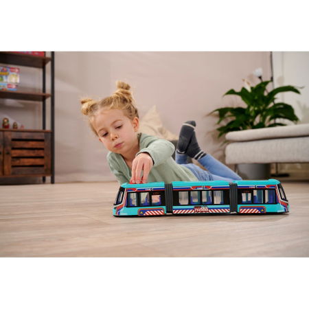 Tramvai Dickie Toys Siemens City Tram 41,5 cm albastru [1]