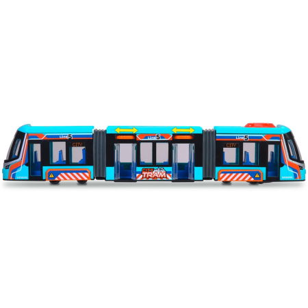 Tramvai Dickie Toys Siemens City Tram 41,5 cm albastru [5]