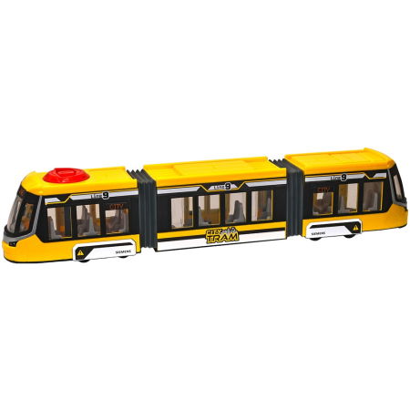 Produse - Tramvai Dickie Toys Siemens City Tram 41,5 cm galben