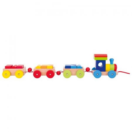 Trenulet jucarie, de lemn, cu accesorii [3]