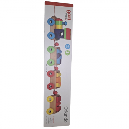 Trenulet jucarie, de lemn, cu accesorii [5]