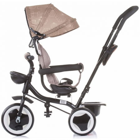 Tricicleta copii 1.5 ani+, negru-bej, Chipolino Jazz [2]