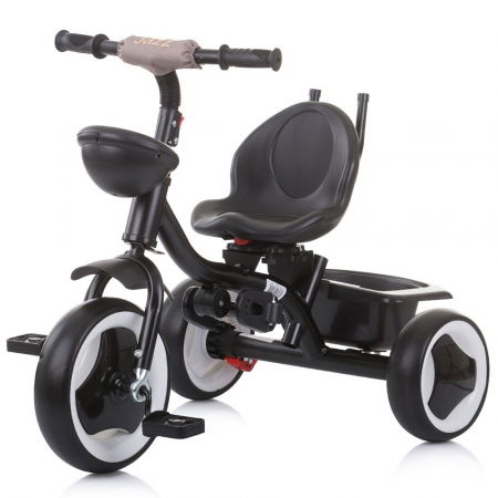 Tricicleta copii 1.5 ani+, negru-bej, Chipolino Jazz [4]