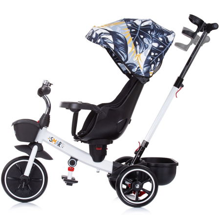 Jocuri și Jucării - Tricicleta Chipolino Smart cu sezut reversibil black white