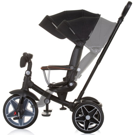 Tricicleta cu copertina si sezut reversibil Chipolino Derby obsidian [3]